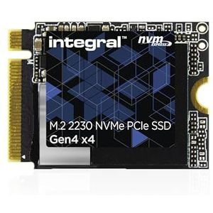 Integral 2TB M.2 NVMe 2230 PCIe Gen4 x4 SSD harde schijf - Leessnelheid tot 5000 MB/s, schrijfsnelheid tot 3200 MB/s - interne SSD harde schijf. Steam Deck, Microsoft Surface Pro