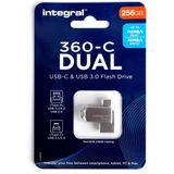 Integral 360-C Dual USB-C & USB 3.0 Stick 256GB