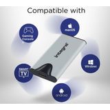 Integral - SlimXpress Pro - Portable SSD - 4 TB - Inclusief USB-A Adapter