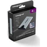 Integral - SlimXpress Pro - Portable SSD - 4 TB - Inclusief USB-A Adapter