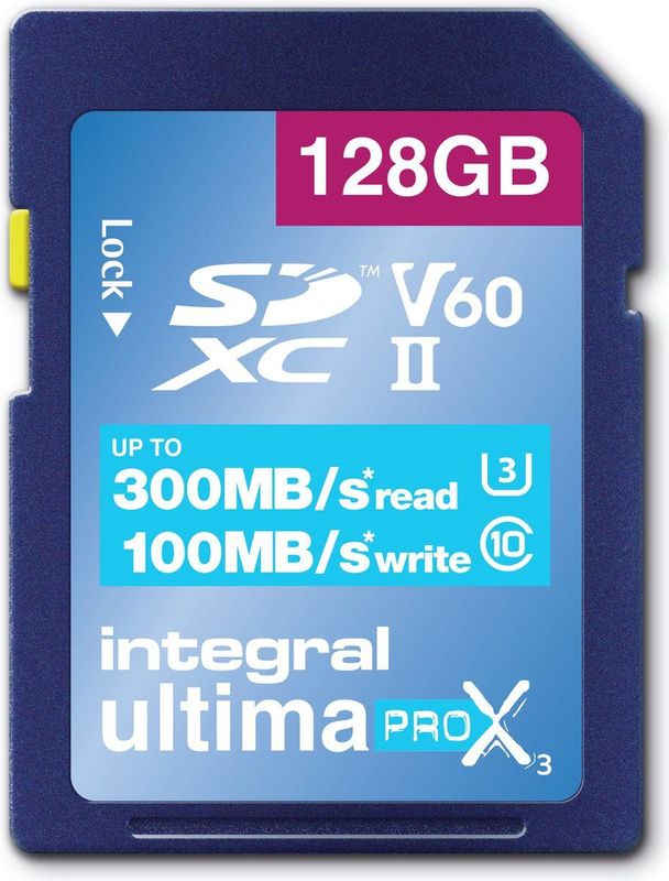 Integral - UltimaPro X3 - Geheugenkaart - 128GB - Blauw - UHS-II V60