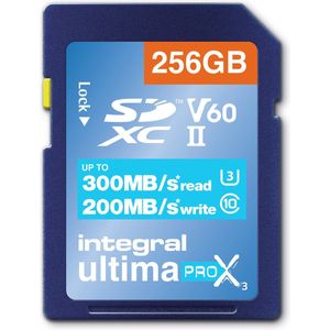 Integral - UltimaPro X3 - Geheugenkaart - Blauw - 256GB - UHS-II V60