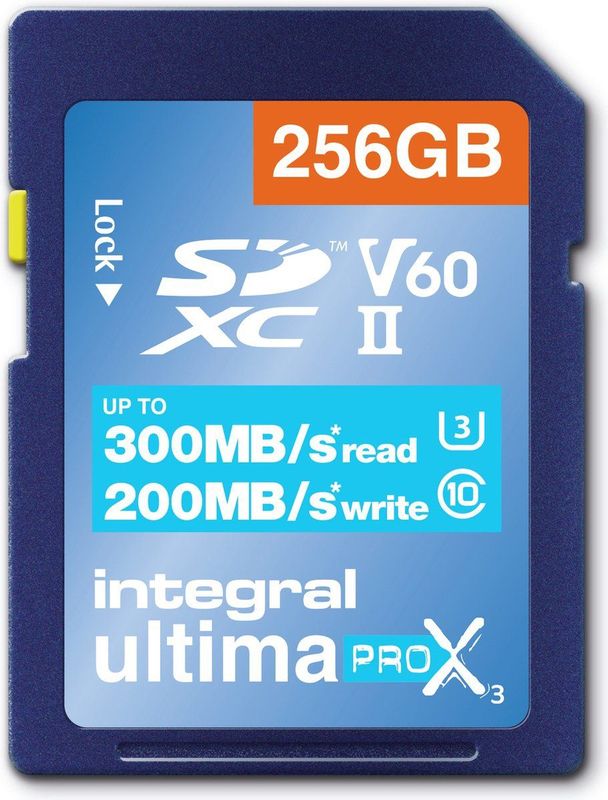 Integral - UltimaPro X3 - Geheugenkaart - Blauw - 256GB - UHS-II V60