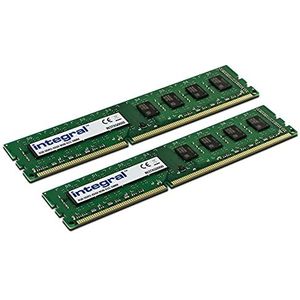 Integral Memory 16GB (2x8GB) DDR3 1600MHz DIMM CL11 Desktop Memory Kit, IN3T8GNAJKIK2, Groen, 16GB Kit (8GB x 2)
