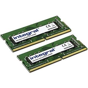 Integral RAM 32 GB kit (2 x 16 GB) DDR4 2666 MHz SODIMM Laptop Notebook MacBook-geheugen