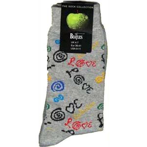 The Beatles - Sokken - Grijs - Katoen/Polyester/Elastaan