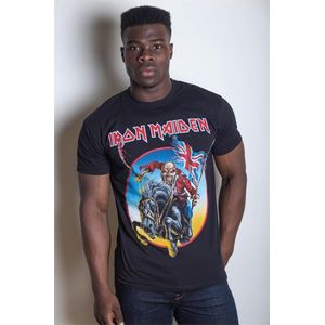 Iron Maiden - Euro Tour Heren T-shirt - M - Zwart