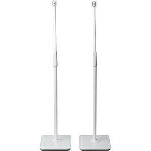 Cambridge Audio - Minx Floor Stand - Wit - Hoogwaardig Staal en Hartglas - Ingebouwd Kabelmanagement