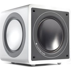 Cambridge Audio Minx X201 - Actieve subwoofer 200 Watt met twee hulptuners en volledig instelbaar geluid - wit