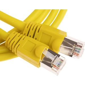 CDL Micro FTP Shielded Cat6 RJ45 Ethernet netwerkkabel 2m - Geel