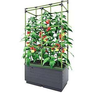Bio Green Plantenbak City Jungle | met klimframe | 128 x 62 x 33 cm