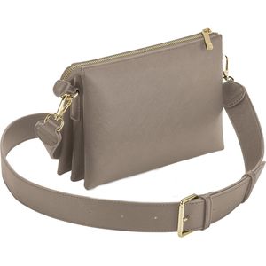 Bagbase Dames/Dames Boutique Soft Touch Crossbody Bag  (Taupe)