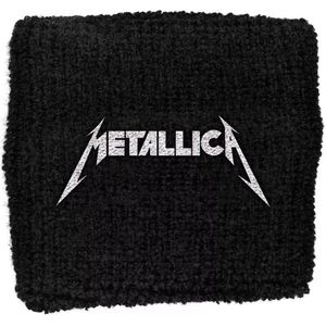 Metallica Logo - Wristband Zweetbandje zwart 80% katoen, 12% elastaan, 8% polyester Band merch, Bands