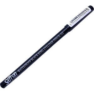 Saffron Black Kohl Waterproof Eyeliner Pencil - 111 Black
