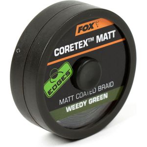 Fox Edges Coretex Matt - Matt Coated Braid 20m Maat : 20lb Weedy Green