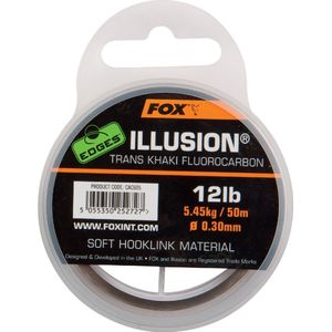 Fox Illusion Soft Hooklink - Trans Khaki - 16lb - 50m - Khaki