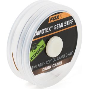 Fox Edges Camotex Semi Stiff - Semi Stiff Coated Camo Braid 20m Maat : 15lb Dark Camo