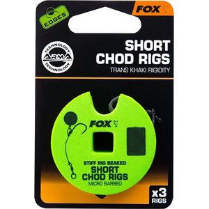 Stiff Short Chod Rigs Barbless Edges Fox