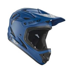seven m1 full face helm blauw