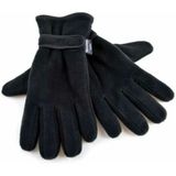 Floso Heren Thinsulate Thermisch Vlies Handschoenen Met Palmgrip (3M 40g) (M/L) (Zwart)