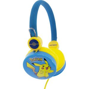 Pikachu Blauwe Kinderkoptelefoon met Beperkt Volume voor Kinderen van 3-7 jaar