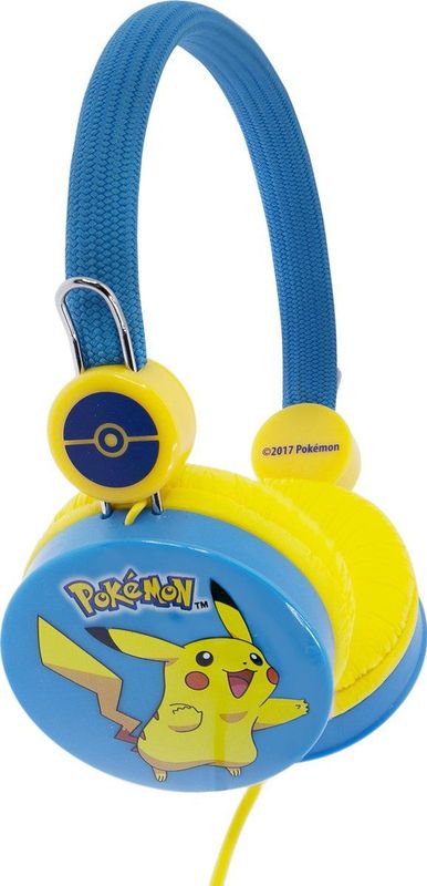 Pikachu Blauwe Kinderkoptelefoon met Beperkt Volume voor Kinderen van 3-7 jaar