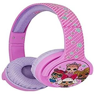 OTL Technologies LOL Glitterati Club Junior Bluetooth-headset - Draadloos, Officieel Gelicentieerd Product voor Kinderen - Roze