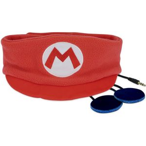 Super Mario - kinder koptelefoon hoofdband - volumebegrenzing - zacht fleece - wasbaar (3-8j)