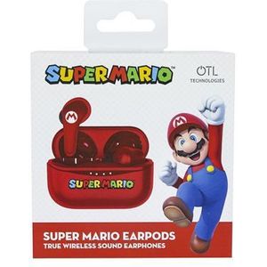 Otl Technologies - Super Mario - Draadloze Earpods - Rood - Bluetooth V5.0