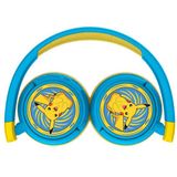 Pokemon Pikachu Draadloze Junior Koptelefoon - Volumebegrenzing - Microfoon - Inklapbaar - Lange Speeltijd