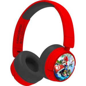 Mario Kart Draadloze Junior Koptelefoon - Volumebegrenzing - Microfoon - Inklapbaar - Lange Speeltijd