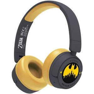 Batman Gotham City Draadloze Junior Koptelefoon - Volumebegrenzing - Microfoon - Inklapbaar - Lange Speeltijd