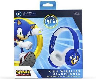 Sonic the Hedgehog - Draadloze Kinderkoptelefoon - Volumebegrenzing - Inklapbaar - Lange Batterijduur