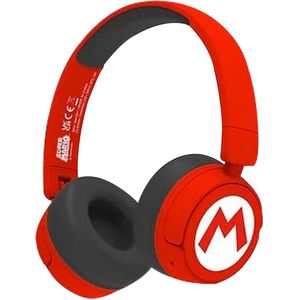 OTL Technologies SM1016 Super Mario draadloze hoofdtelefoon voor kinderen, rood