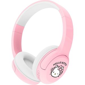 Hello Kitty - draadloze kinderkoptelefoon - volumebegrenzing - lange batterijduur - microfoon (licht roze)