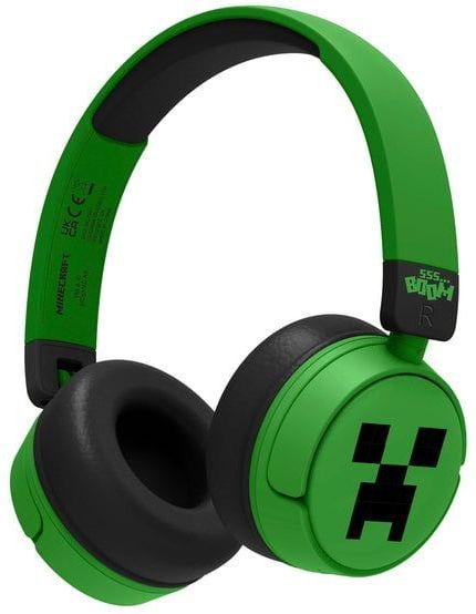 Minecraft - draadloze kinderkoptelefoon - volumebegrenzing - lange batterijduur - microfoon - inklapbaar