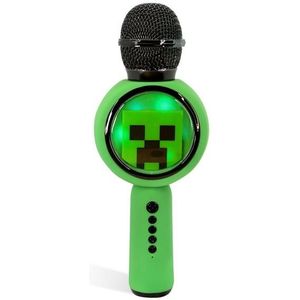 Minecraft - PopSing karaoke microfoon - draadloos - LED verlichting - speaker - stemvervorming