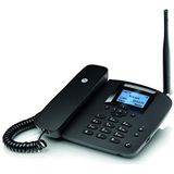 Motorola Voice - FW200L 2G draadloze vaste telefoon, GSM Quad Band, batterijback-up, microfoon dempen, handsfree - zwarte kleur
