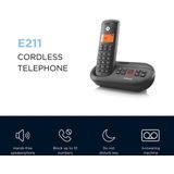 Motorola - Dect E211 - Draadloze Telefoon - Zwart-Wit - Inclusief Oproepblokkering