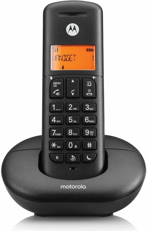 Motorola E201 DECT-telefoon Nummerherkenning Zwart