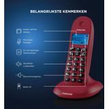 Motorola - C1002 Draadloze Vaste Telefoon - 2 Eenheden - Zwart - Inclusief Handsfree