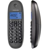 Motorola - C1002 Draadloze Vaste Telefoon - 2 Eenheden - Zwart - Inclusief Handsfree