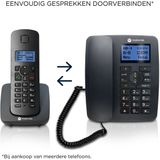 Motorola - C4201 - Huistelefoon - Zwart - Bedraad en Draadloos - Nummerweergave