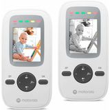 Motorola Nursery VM481 - Video-babyfoon met draagbare ouderunit, microfoon met hoge gevoeligheid, infrarood nachtzicht, digitale zoom,zilver