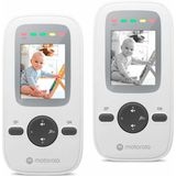 Motorola Nursery VM481 - Videomonitor voor baby's met draagbare moedereenheid, zeer gevoelige microfoon, infrarood nachtzicht, digitale zoom, zilver