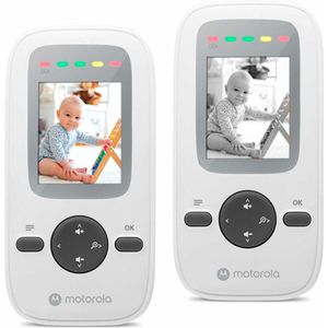 Motorola Nursery VM481 - Videomonitor voor baby's met draagbare moedereenheid, zeer gevoelige microfoon, infrarood nachtzicht, digitale zoom, zilver