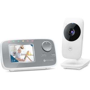 Motorola VM482 baby-videomonitor 300 m FHSS Zilver, Wit