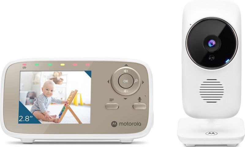 Motorola Nursery VM 483 - Babyfoon Video Baby monitor - 2.8 inch Ouder Unit - Infrarood - Digitale Zoom – Terugspreekfunctie