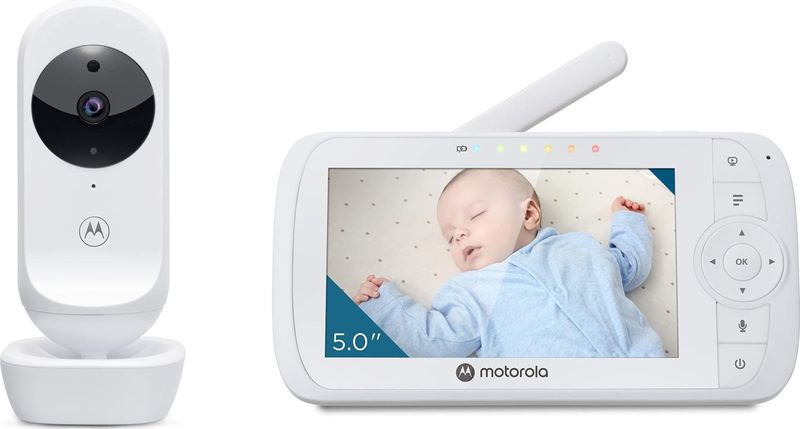 Motorola - VM35 - Video Babyfoon - Wit - 5-inch Scherm - Infrarood