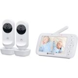 Motorola Babyphone Video Nursery VM 35-2 Twin 2x Kameras, 5-Zoll-Farbdisplay